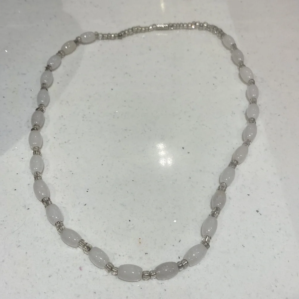 Elegant Beaded clear quartz Necklace & bracelet - Picture 6 of 10